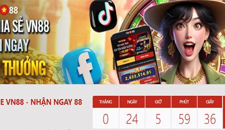CHIA SẺ FANPAGE VN88 – NHẬN NGAY 88 ĐIỂM THƯỞNG!